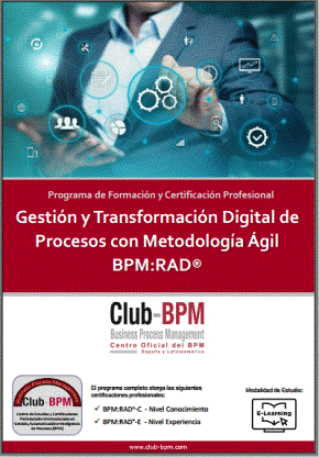 Gestion y Transformacion Digital de Procesos con BPMS, RPA, Inteliigencia Artificial y Metodologia Agil BPM:RAD